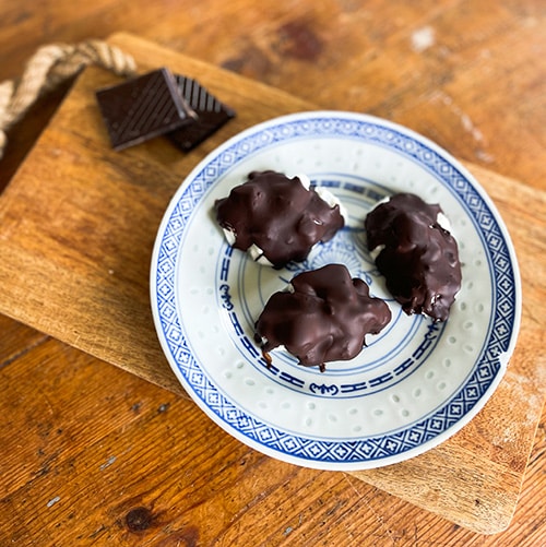 Suklaiset jogurttimustikat