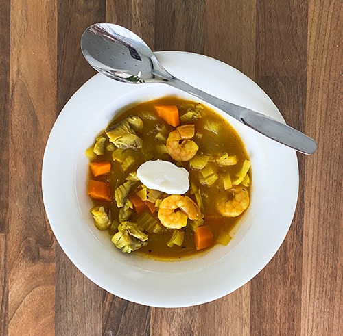 Kala-katkarapukeitto