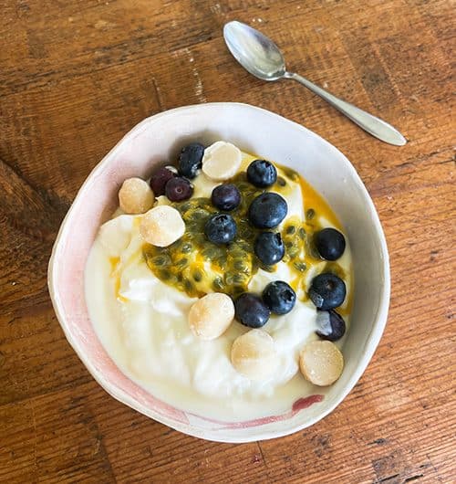 Mustikka-passion-jogurtti