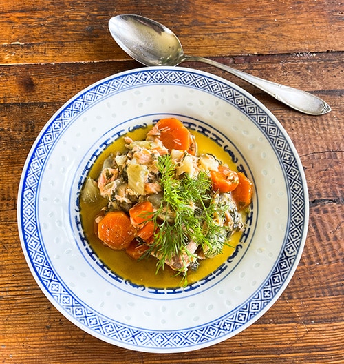 Leppäsavu-kalakeitto