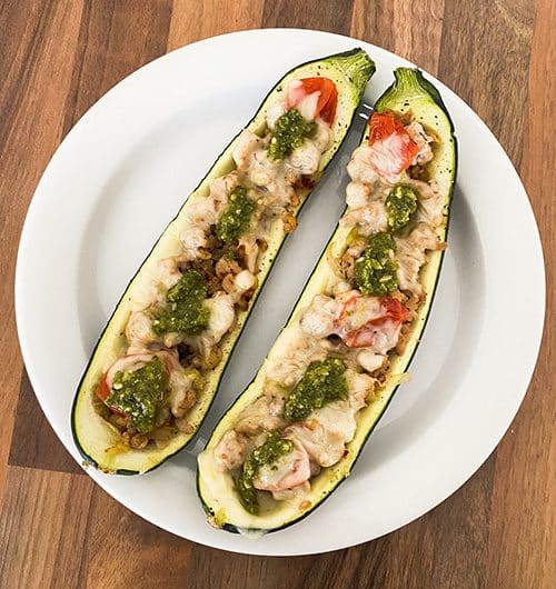 Täytetyt kesäkurpitsat