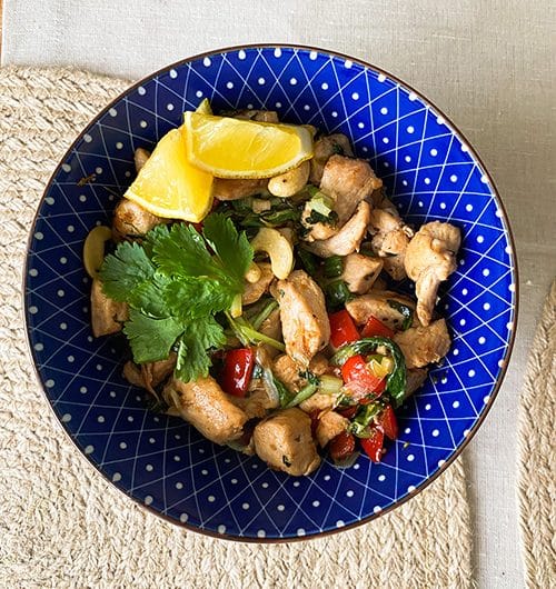 Inkiväärinen broilerwokki