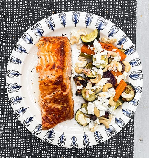 Feta-uunivihannekset ja lohta