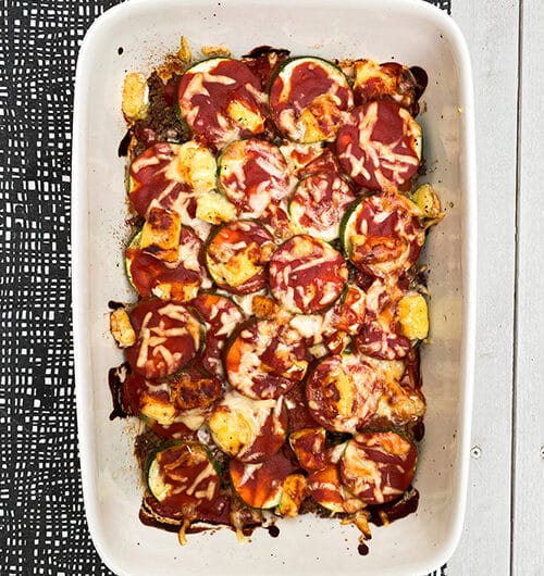 Jauheliha-valkohomejuustopaistos