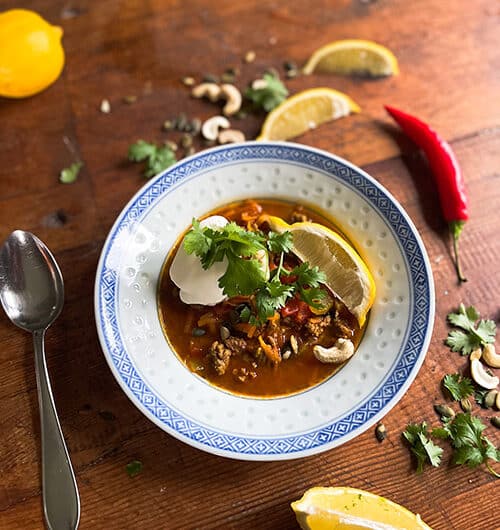 Marokkolainen jauhelihakeitto