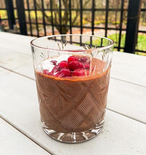 Jouluinen suklaavanukas