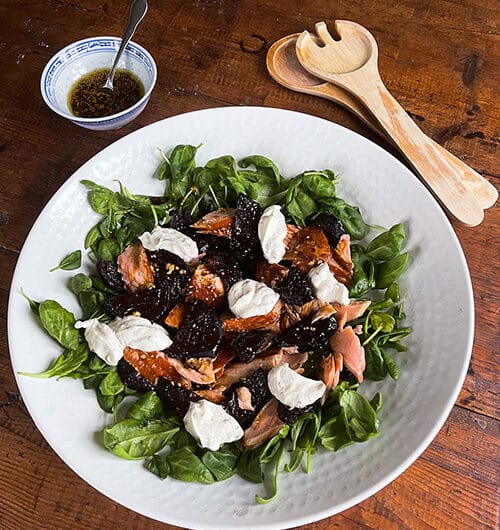 Paahdettu punajuurisalaatti