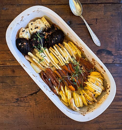 Juurespaistos tofulla