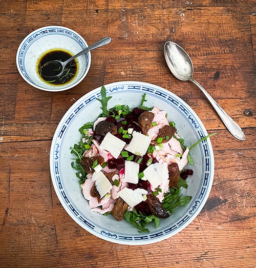 Kalkkuna-viikunasalaatti