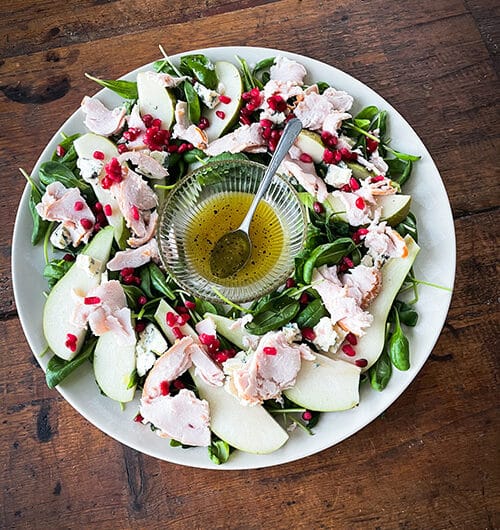 Kana-aurajuusto-kranssisalaatti