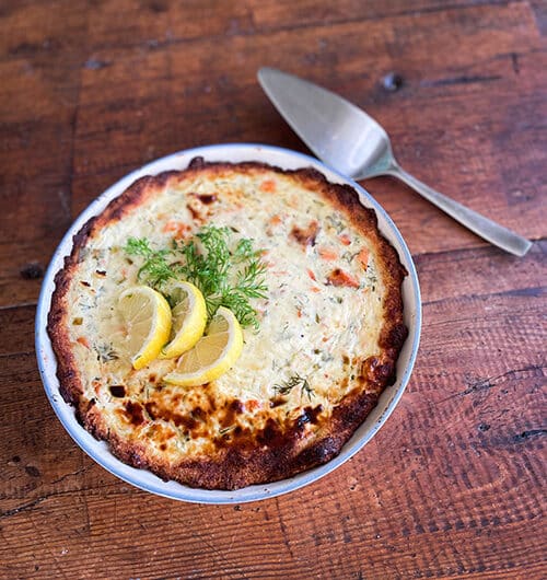 Sitruunainen lohipiirakka