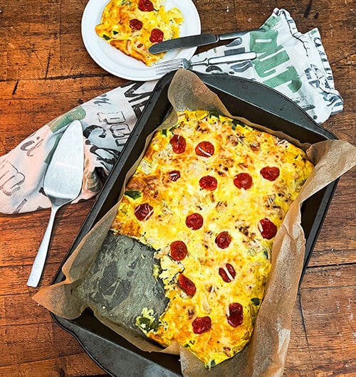 Pohjaton kana-currypiirakka