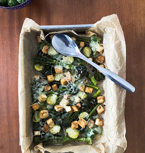 Broccoliini-ruusukaalipaistos