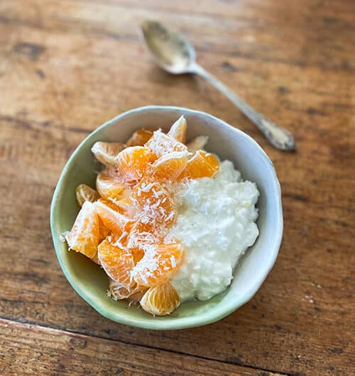 Raejuustoherkku klementiinillä