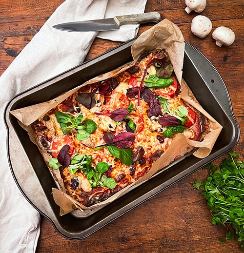 Pizza jauhelihapohjalla