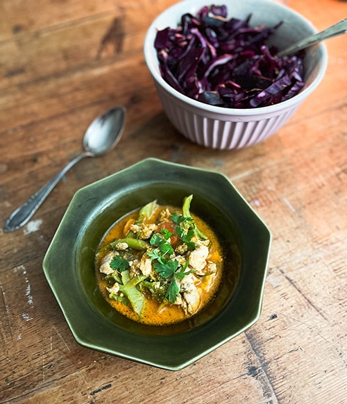 Laksa eli singaporelainen kanakeitto