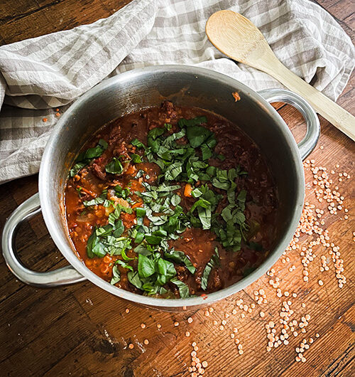 Vegejauhis-linssikeitto