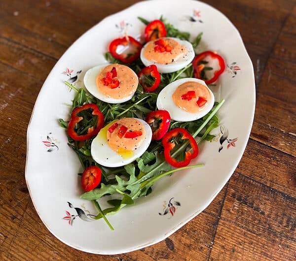 Täytetyt kananmunat eli paholaisen munat