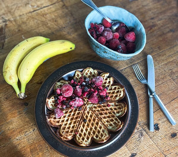 Rapeat banaanivohvelit