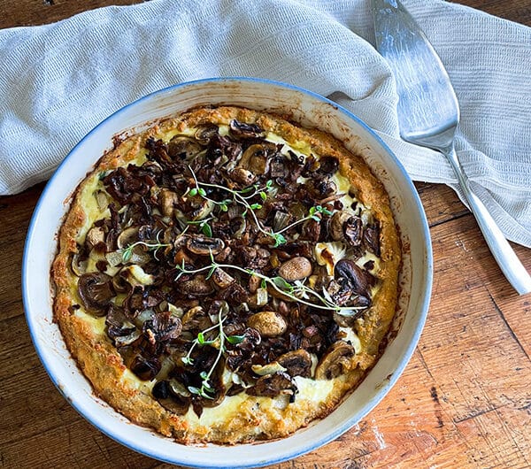 Galette ricotta-sienitäytteellä