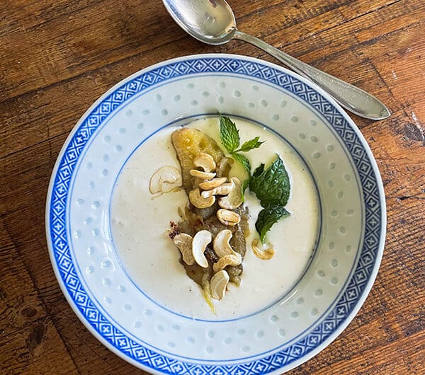 Vohvelirautabanaani jogurtilla