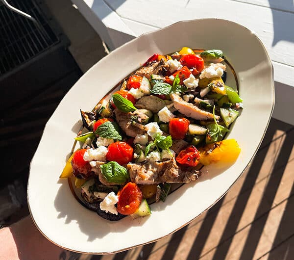 Fattoush-salaatti kanalla