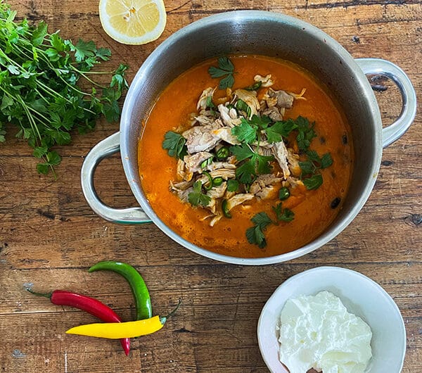 Meksikolainen kanakeitto