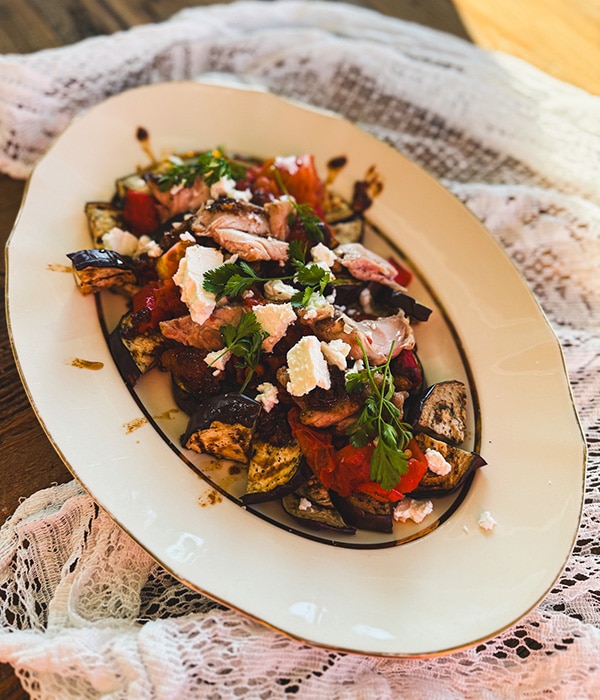 Itämainen paahdettu munakoiso-kanapaistos