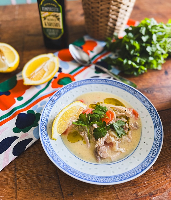 Kreikkalainen kanakeitto eli avgolemono