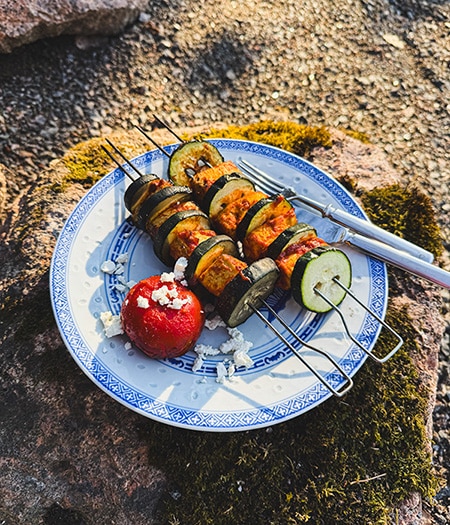 Grillatut tofuvartaat