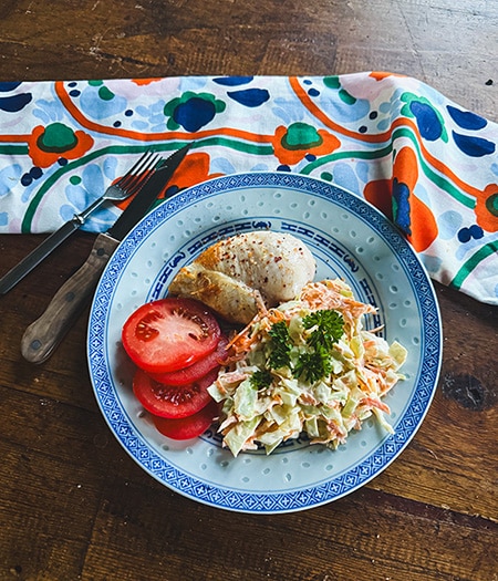 Nopea coleslaw-salaatti